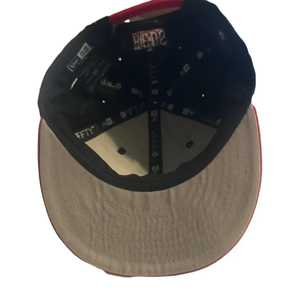 Cincinnati Red Youth Baseball Cap Hat MLB NEW ERA‎ 9FIFTY 100% Wool Snap Back